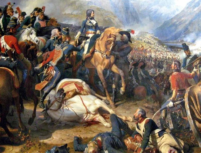 Henri Felix Emmanuel Philippoteaux Napoleon at the Battle of Rivoli